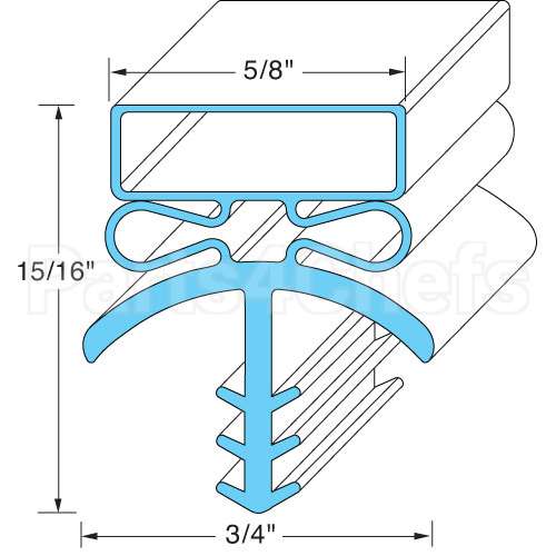 16546 Compatible Bally Door Gasket