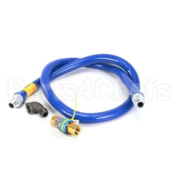 1675BPQ72 Compatible Dormont 3/4"Dia., 72" Blue Hose, Snapfast, 1 El