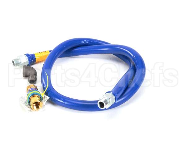 1675BPQ72 Dormont 3/4" Dia., 72" Blue Hose, Snapfast, 1 El