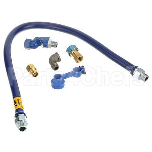 1675BPQS48 Compatible Dormont 3/4"Dia., 48" Blue Hose, Snapfast, Swivel Max