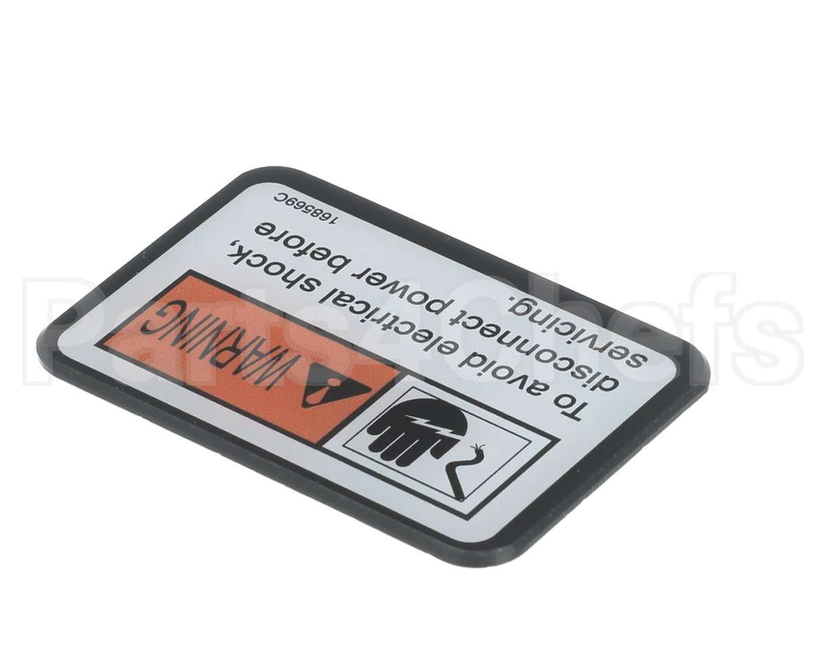 168569 Henny Penny Label-Warning Disc. Power
