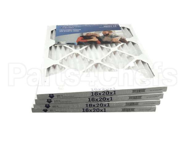 16X20X1-M13-C-P4 Carrier Merv 13 1" Air Filter, 16"X20"X1", 4 Pac