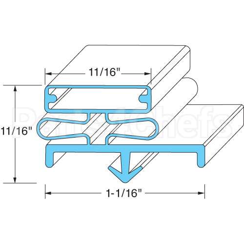1702850 Compatible McCall Door Gasket