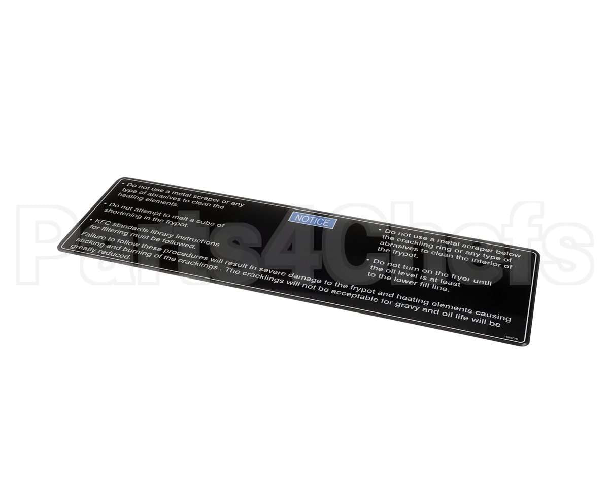 170332 Henny Penny Label-Shortening Melt,Gm,V
