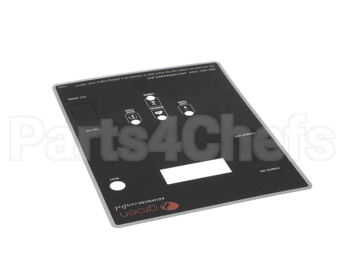 175205 Groen Overlay, Braising Pan, Pwr Til