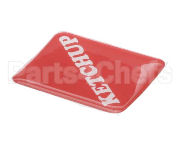 19-420-0002 Wunder-Bar Domed Label - Ketchup