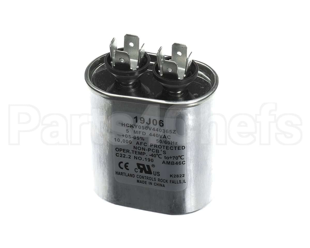 19J06 Lennox Run Capacitor, 5 Mfd, 440V, Oval