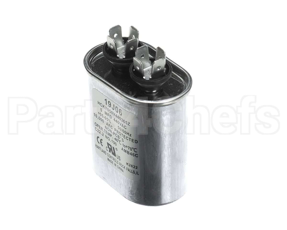 19J06 Lennox Run Capacitor, 5 Mfd, 440V, Oval