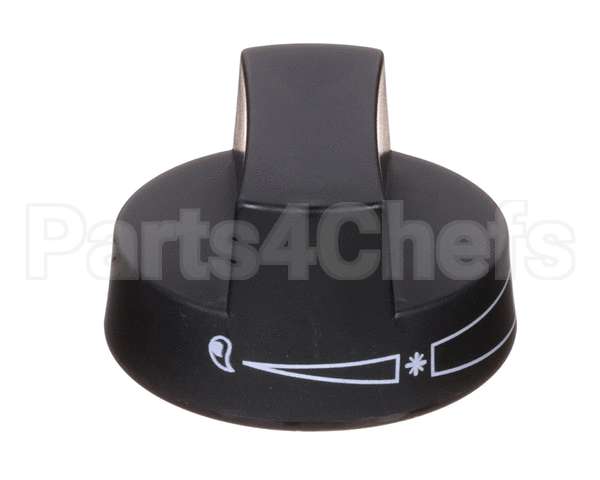 2080 Crown Verity Knob, Black