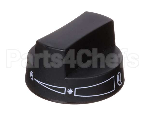 2080 Crown Verity Knob, Black
