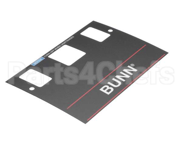 21667.0001 Bunn Decal,Control-W/O Brew Lockou