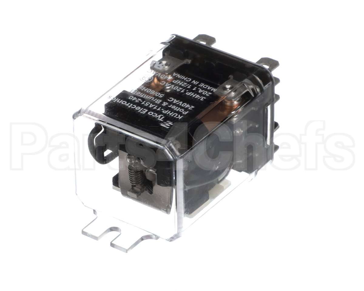 2195715 Delfield Relay, 240Vac Coil 20A Dpdt
