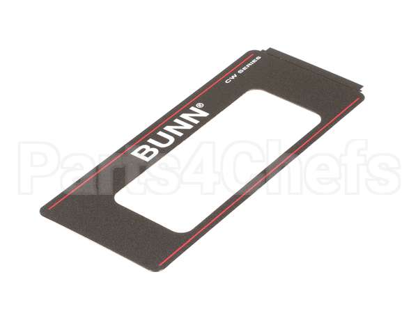 22289.0000 Bunn Decal, Control Panel-Cw