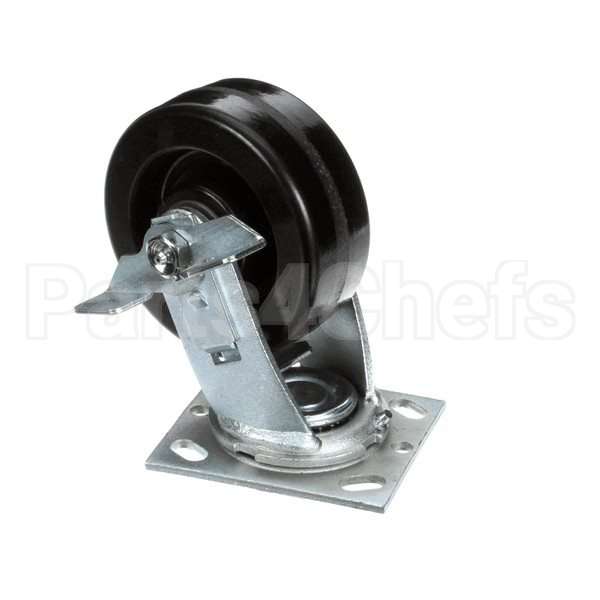 222900009 Compatible Middleby Caster, Swvl W/Brake Fla T Plate