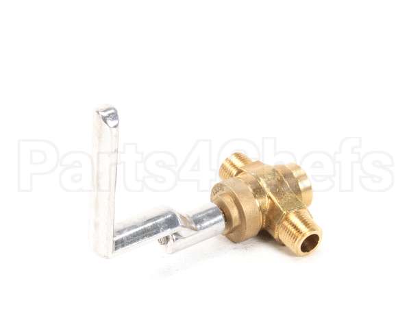 226104M Town Food Service 1/2M X 1/2M Npt Brass Gas Valve W/ L Hdl