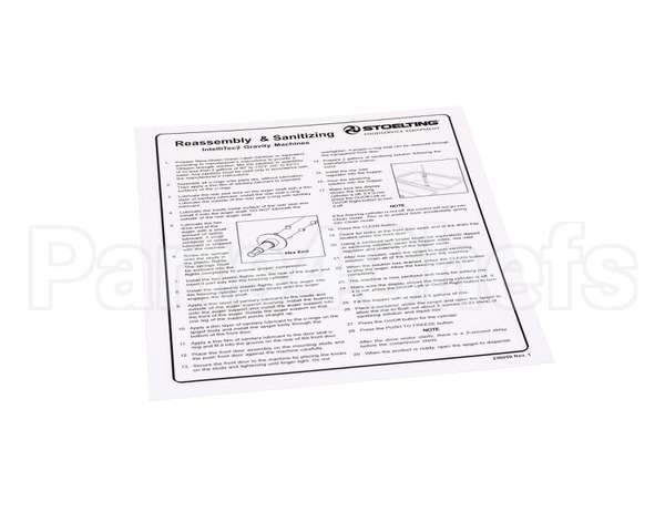 236059 Stoelting Cleaning Card; O231