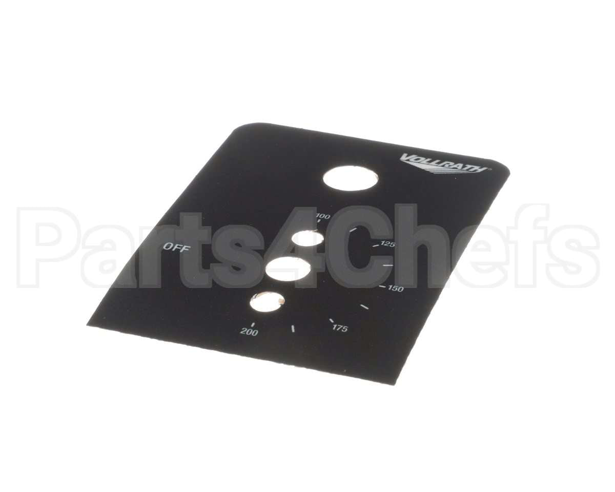 23877-1 Vollrath Control Label- Retro Warmer