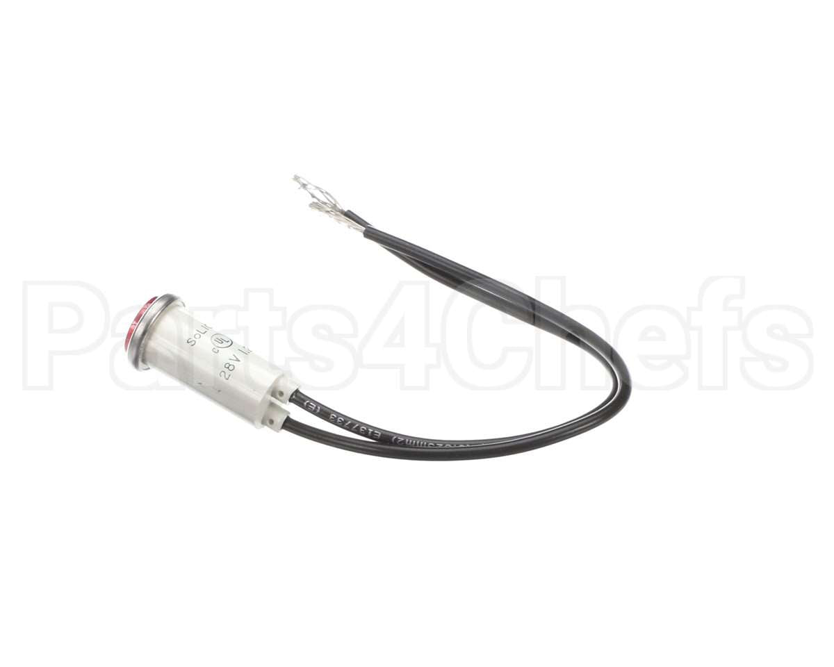 23A406 Ultrafryer Snaplight, Red Lens 28V Low Profile