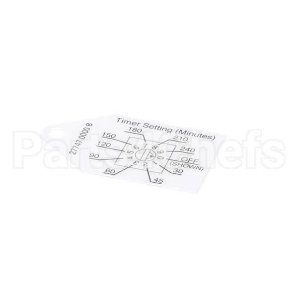 27747.0000 Compatible Bunn Tag, Timer Setting