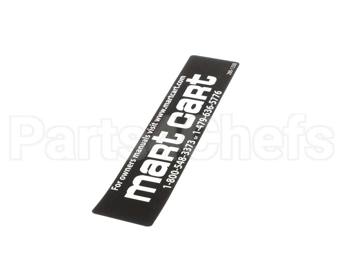 280-1330 Mart Cart Decal: Logo, Mart Cart