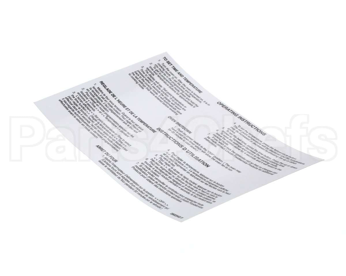 2802543 Lincoln Label Oper 2''Gas