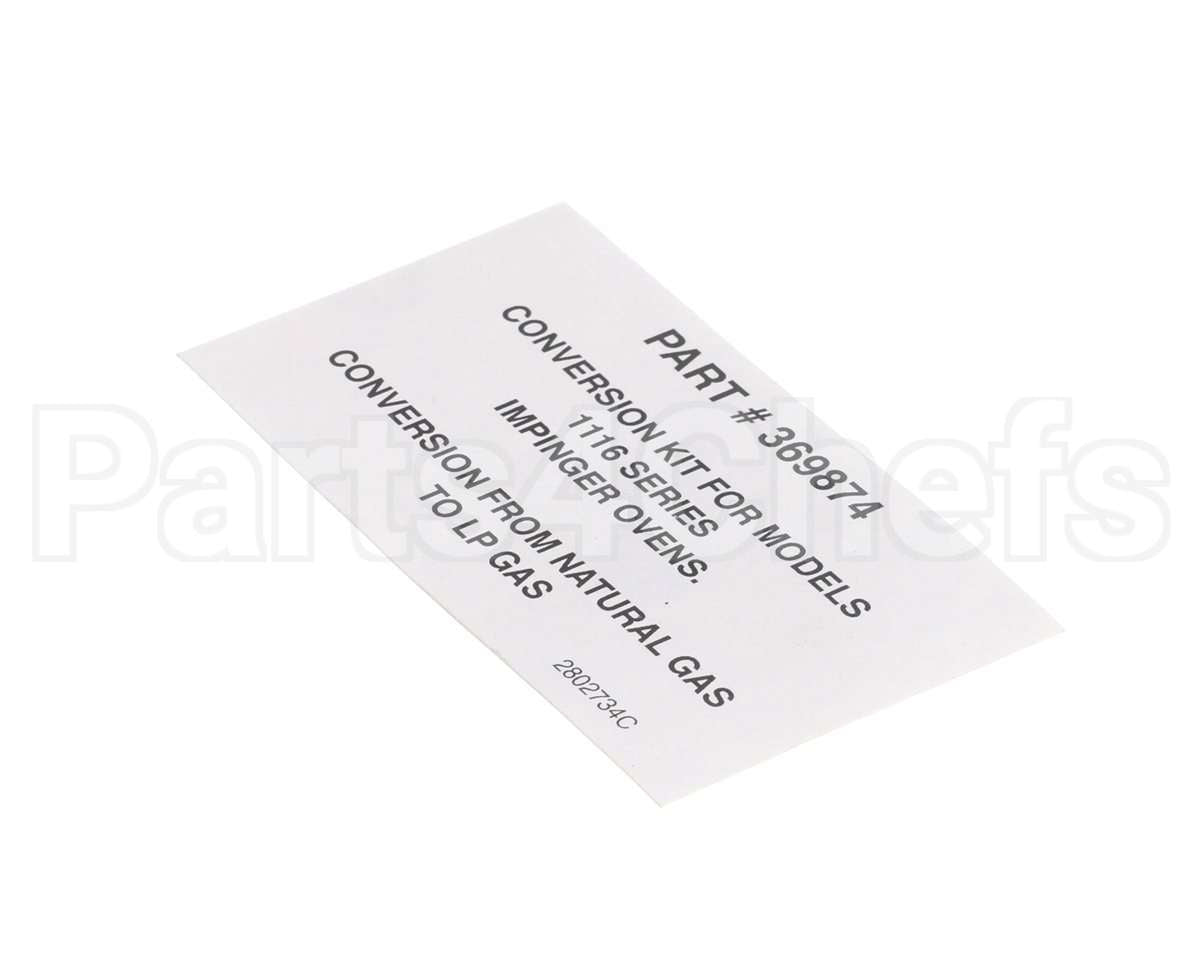 2802734 Lincoln Label Box 369874 Kit