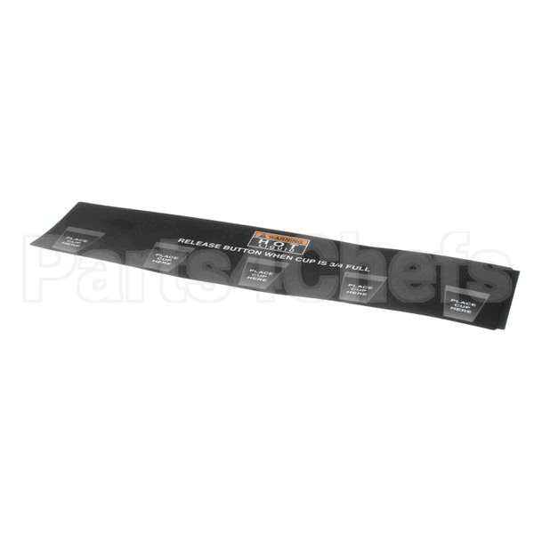 28328.0010 Compatible Bunn Decal, Cup Placement Imix-5