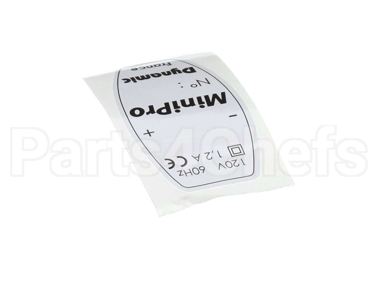 2853 Dynamic Mixer Id Label (230V)