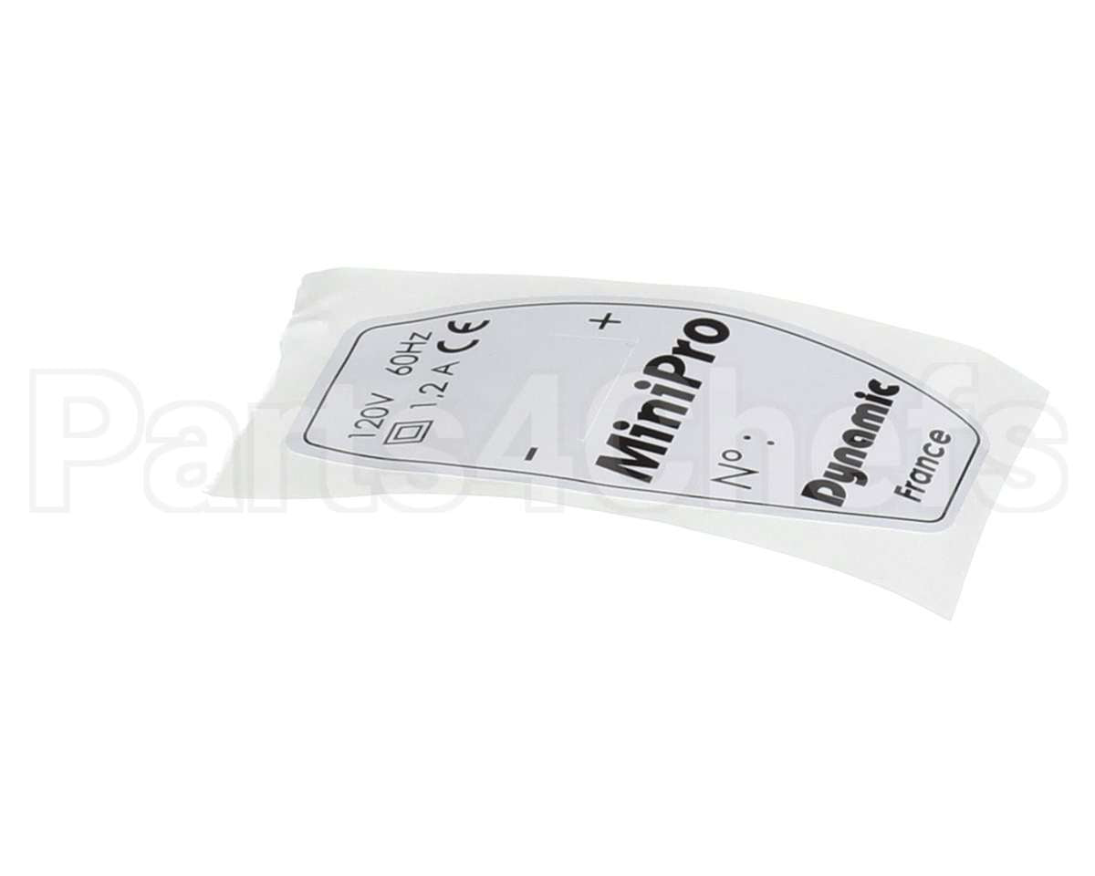 2853 Dynamic Mixer Id Label (230V)