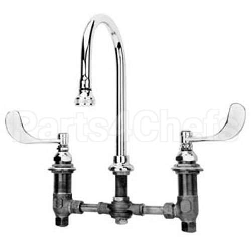 2866-05 Compatible TS Brass Swvl Gs Nck Med Faucet 8 In Centers