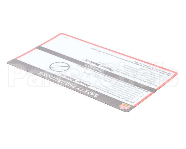 29595 Power Soak Systems Decal - Wendy's Safety Precaut