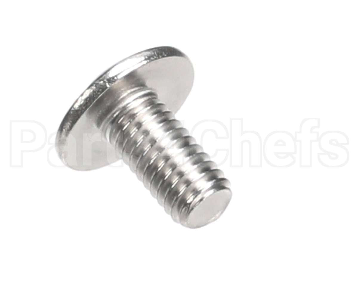 2C-Q1459A Bakers Pride Screw; 10-32 X 3/8;Truss Hd;Ss