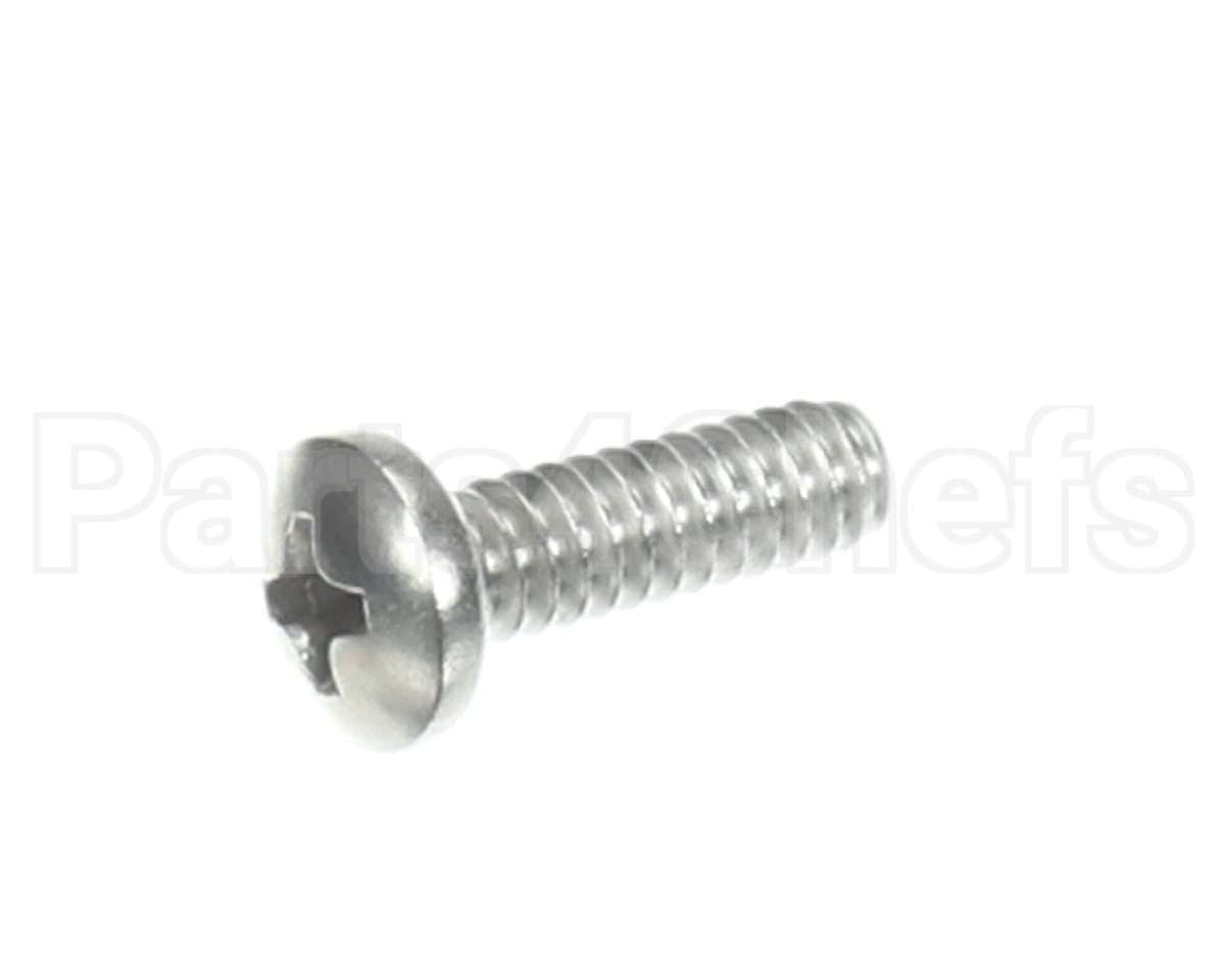 2C-Q2041A Bakers Pride Screw, 1/4-20 X 1/2 ,Rnd Hd,Zi