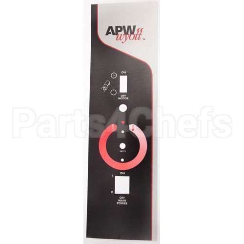 2M-58173 Compatible Apw Control Plate Label M-95-2