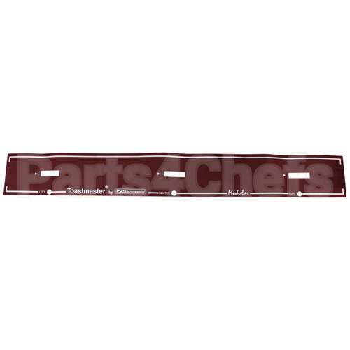 31793 Compatible Toastmaster - Middleby Marshall Decal Control Panel C1/D1