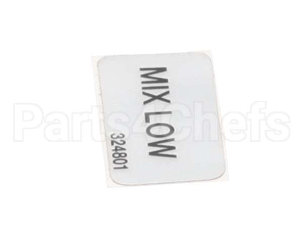 324801 Stoelting Decal; Mix Low