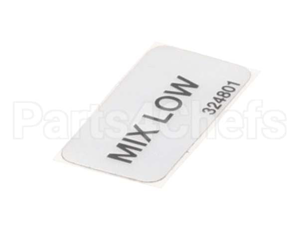 324801 Stoelting Decal; Mix Low