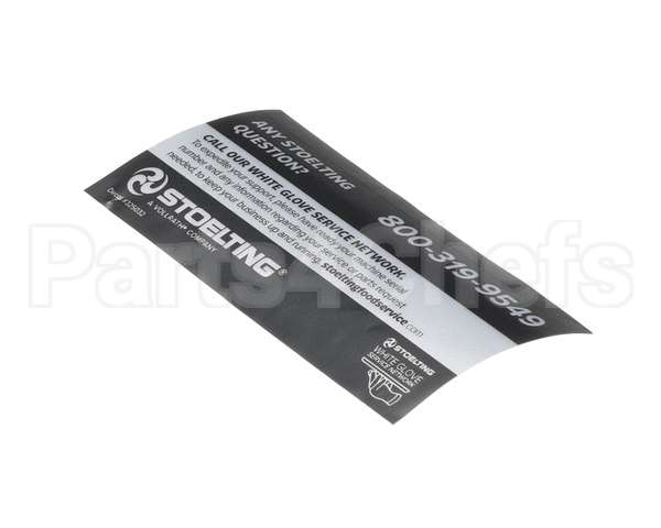 325032 Stoelting White Glove Service Decal