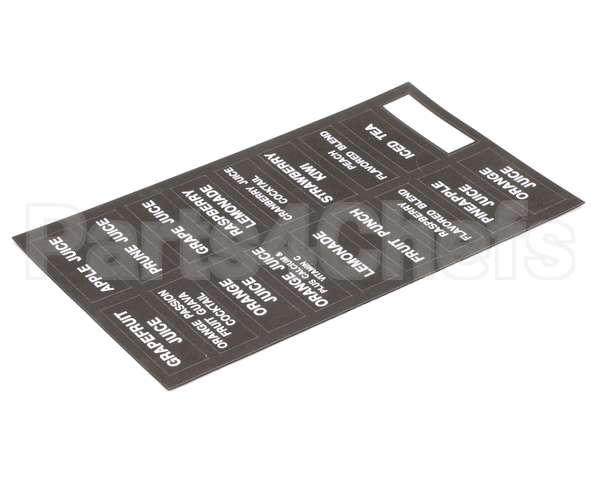 32861.0000 Bunn Decal, Flavors-Juice Dispenser