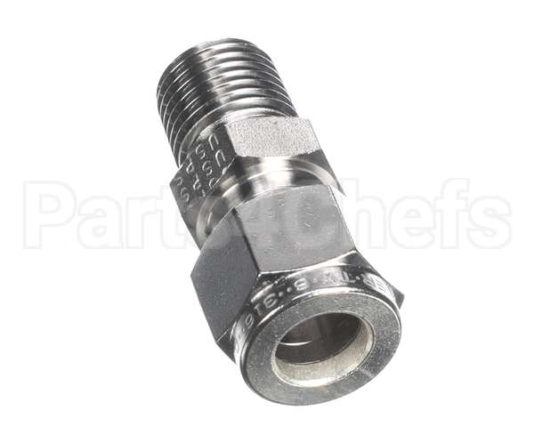 359-00233 Grindmaster Cecilware Adapter 3/8"Comp X 1/4"Mpt Ss
