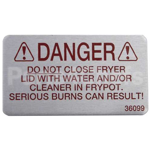 36099 Compatible Henny Penny Label - Danger