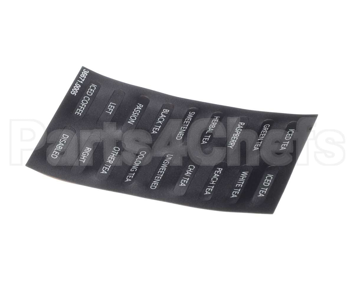 36671.0005 Bunn Decals, Flavors Itb(Bunn)