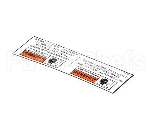 37528 Henny Penny Label - Bi-Ling Disc. Power