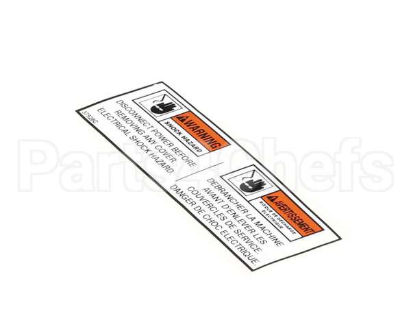 37528 Henny Penny Label - Bi-Ling Disc. Power