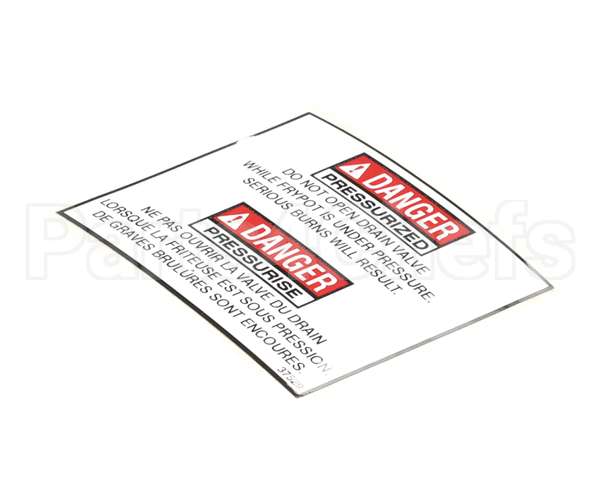 37529 Henny Penny Label - Bi-Ling Drain Valve