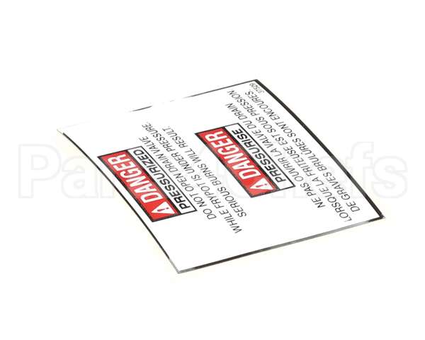 37529 Henny Penny Label - Bi-Ling Drain Valve