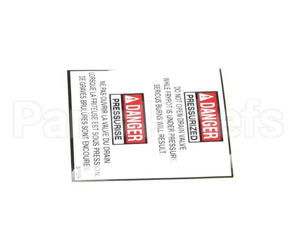 37529 Henny Penny Label - Bi-Ling Drain Valve