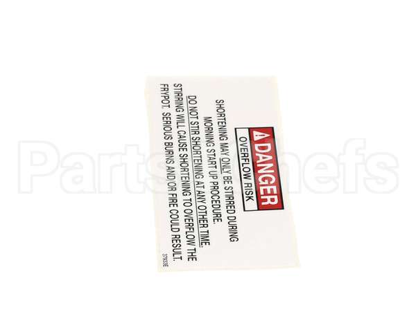 37933 Henny Penny Label-Danger Stirring