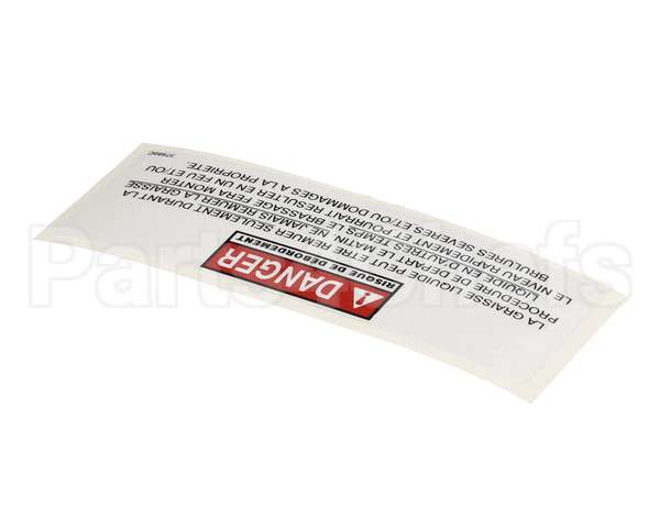 37989 Henny Penny Label-Danger Stirring Fre
