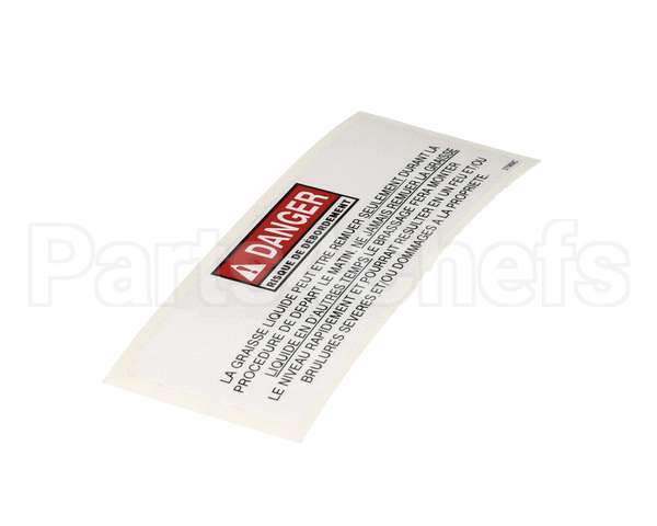 37989 Henny Penny Label-Danger Stirring Fre